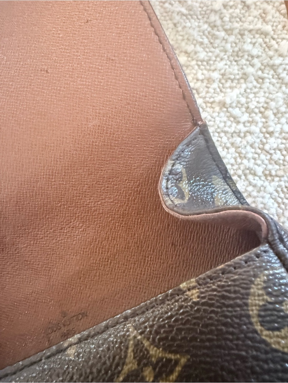 Vintage 1980 Louis Vuitton Monogram Saddle Crossbody with Vachetta Straps. - Picture 12 of 15